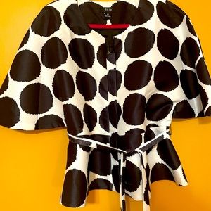 Short sleeve jacket black/white